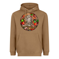 Toasted Coconut Christmas Merino Wool Sheep Heavyweight Hoodie - LillyAllenDesigns
