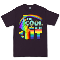 Plum Lgbtq İ'm Cool With İt Premium Tee - BundleAndBundleShop