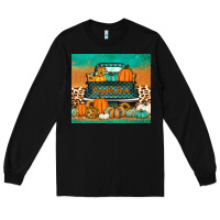 Black pumpkin farm truck tumbler Long Sleeve Tee - Jasminsmagicworld