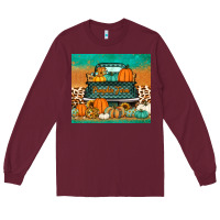 Burgundy pumpkin farm truck tumbler Long Sleeve Tee - Jasminsmagicworld