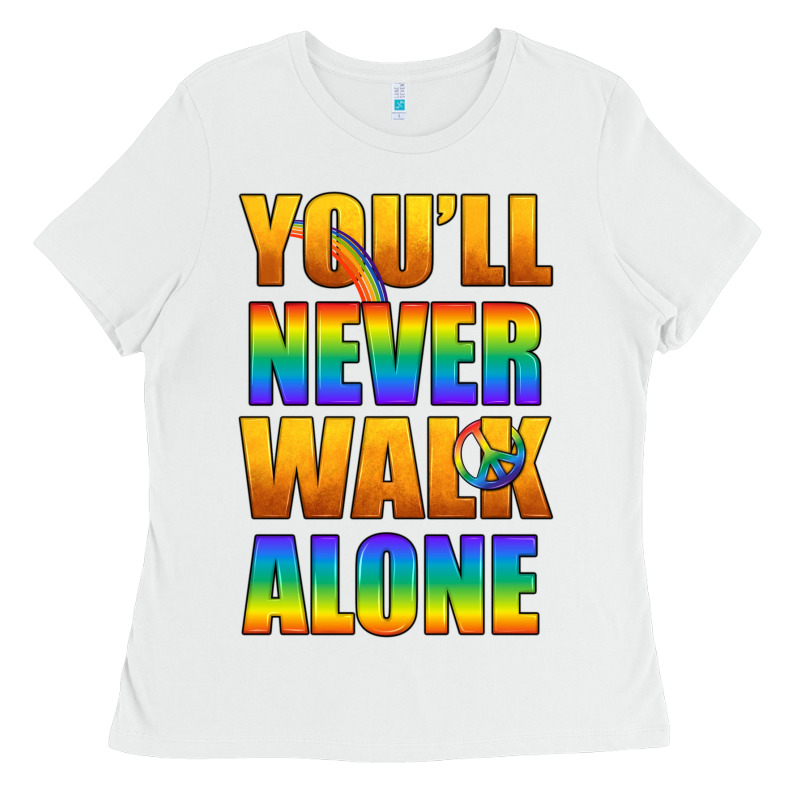 Lgbtq You'll Never Walk Alone With Peace Ladies Tee by BundleAndBundleShop | Teevron