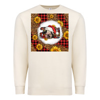 Sandshell joy christmas cow Premium Sweatshirt - LillyAllenDesigns