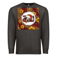 Smoke joy christmas cow Premium Sweatshirt - LillyAllenDesigns