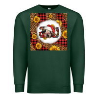Sports Green joy christmas cow Premium Sweatshirt - LillyAllenDesigns