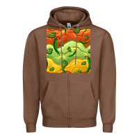 Chestnut mexican sauce and jalapeno seamless pattern Zipper Hoodie - BundleAndBundleShop