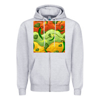 Heather Grey mexican sauce and jalapeno seamless pattern Zipper Hoodie - BundleAndBundleShop
