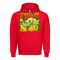 Red mexican sauce and jalapeno seamless pattern Zipper Hoodie - BundleAndBundleShop