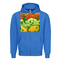 True Royal mexican sauce and jalapeno seamless pattern Zipper Hoodie - BundleAndBundleShop