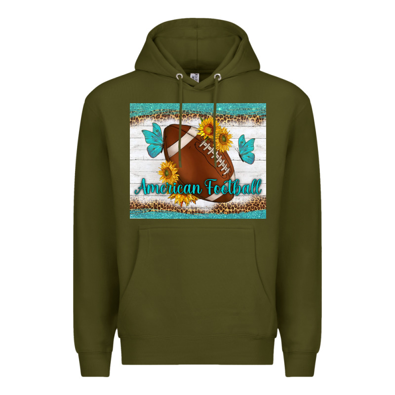 American Football And Butterfly Mousepad Premium Hoodie by BundleAndBundleShop | Teevron