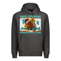 Charcoal Heather american football and butterfly mousepad Premium Hoodie - BundleAndBundleShop