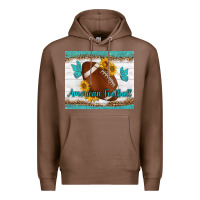 Chestnut american football and butterfly mousepad Premium Hoodie - BundleAndBundleShop