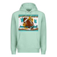 Seafoam american football and butterfly mousepad Premium Hoodie - BundleAndBundleShop