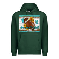 Sports Green american football and butterfly mousepad Premium Hoodie - BundleAndBundleShop