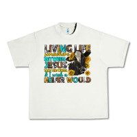 Pistachio Living Life Somewhere Between Jesus Urban Heavy Tee - texasbilliewilder