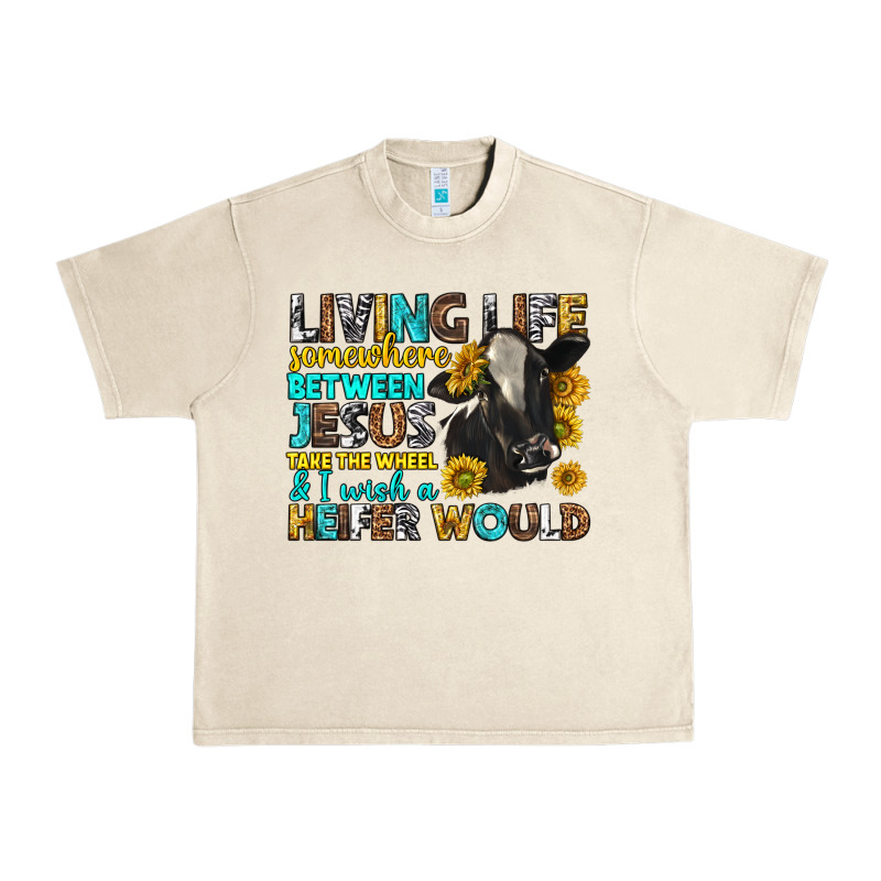 Living Life Somewhere Between Jesus Urban Heavy Tee by texasbilliewilder | Teevron