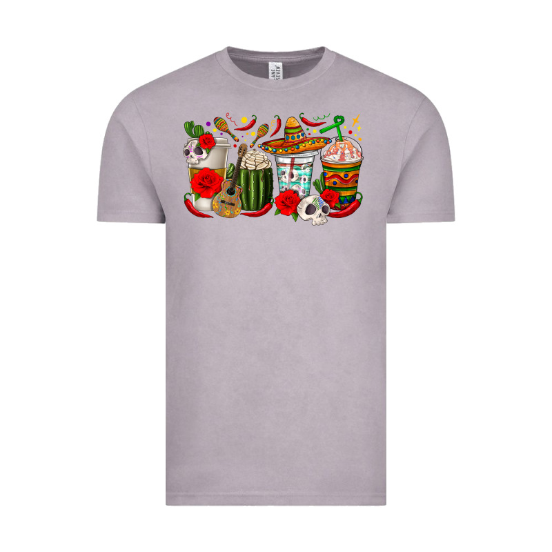 Hispanic Heritage Month Coffee Cups Vintage Tee by texasbilliewilder | Teevron