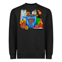 Black Basketball Coffee cup Heavyweight Sweatshirt - FaDigitalArtStudio