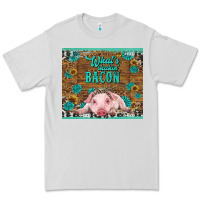 Dove Grey whats shakin bacon baby pig Premium Tee - RanaPortraitStore