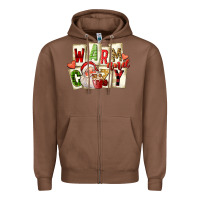 Chestnut warm and cozy santa Zipper Hoodie - FaDigitalArtStudio