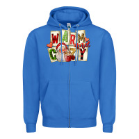 True Royal warm and cozy santa Zipper Hoodie - FaDigitalArtStudio