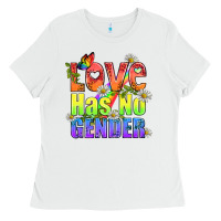 White Love Has No Gender Pride Lgbtq Ladies Tee - BundleAndBundleShop