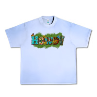 Grape Ice Western Howdy Urban Heavy Tee - texasbilliewilder
