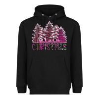 Black Merry Christmas Heavyweight Hoodie - SublimationCraftShop