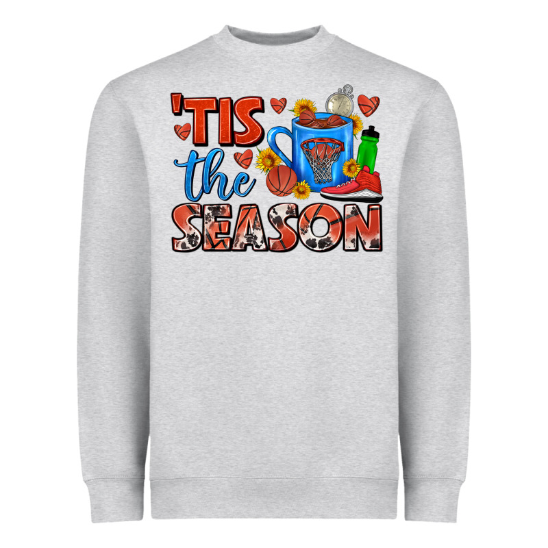 Tis The Season  Basketball Coffee Mug Heavyweight Sweatshirt by FaDigitalArtStudio | Teevron