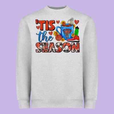 Tis The Season  Basketball Coffee Mug Heavyweight Sweatshirt Designed By Fadigitalartstudio