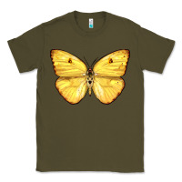 Army Green Cloudless Sulphur Butterfly Classic Tee - LillyAllenDesigns