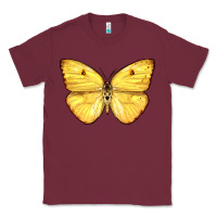 Burgundy Cloudless Sulphur Butterfly Classic Tee - LillyAllenDesigns
