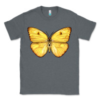 Charcoal Heather Cloudless Sulphur Butterfly Classic Tee - LillyAllenDesigns