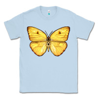 Dusty Blue Cloudless Sulphur Butterfly Classic Tee - LillyAllenDesigns