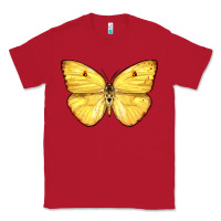 Red Cloudless Sulphur Butterfly Classic Tee - LillyAllenDesigns
