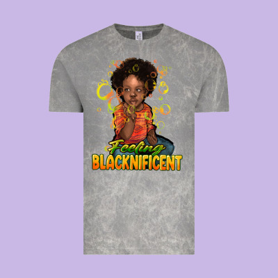 Feeling Blacknificent Vintage Tee Designed By Nancycooperartshop