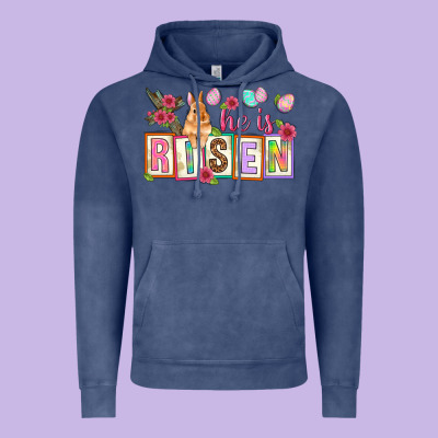 He Is Risen Vintage Hoodie Designed By Nancycooperartshop