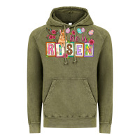 Vintage Olive He is risen Vintage Hoodie - NancyCooperArtShop