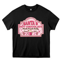 Black santas hot chocolate Heavy Core Tee - MaliasSmallBusiness