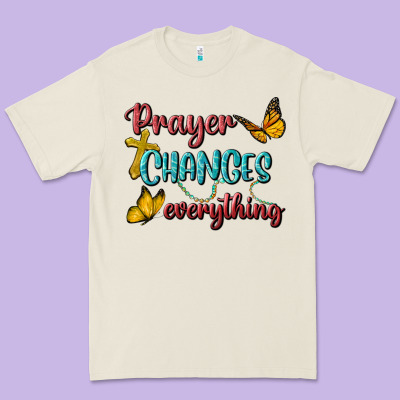 Prayer Changes Everything Premium Tee Designed By Bundleandbundleshop