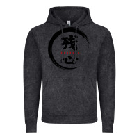 Vintage Black zanshin   remaining mind Vintage Hoodie - tuanDangUi