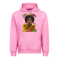 Fuchsia Pink little mister juneteenth black boy Urban Hoodie - BarkalooDesign