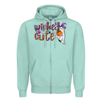 Seafoam wicked cute Zipper Hoodie - BundleAndBundleShop