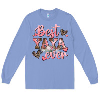 Colony Blue best yaya ever mother's day Long Sleeve Tee - CowGirlArtShop