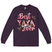 Plum best yaya ever mother's day Long Sleeve Tee - CowGirlArtShop