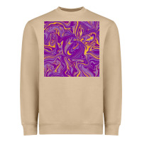 Mushroom Abstract Mardi Gras Seamless Pattern Heavyweight Sweatshirt - FaDigitalArtStudio