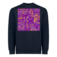 Navy Abstract Mardi Gras Seamless Pattern Heavyweight Sweatshirt - FaDigitalArtStudio