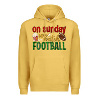 Antique Gold on sunday we watch football Premium Hoodie - BundleAndBundleShop