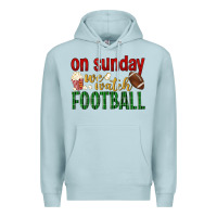 Blue Mist on sunday we watch football Premium Hoodie - BundleAndBundleShop