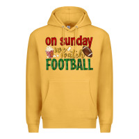 Mustard on sunday we watch football Premium Hoodie - BundleAndBundleShop