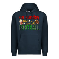 Navy on sunday we watch football Premium Hoodie - BundleAndBundleShop